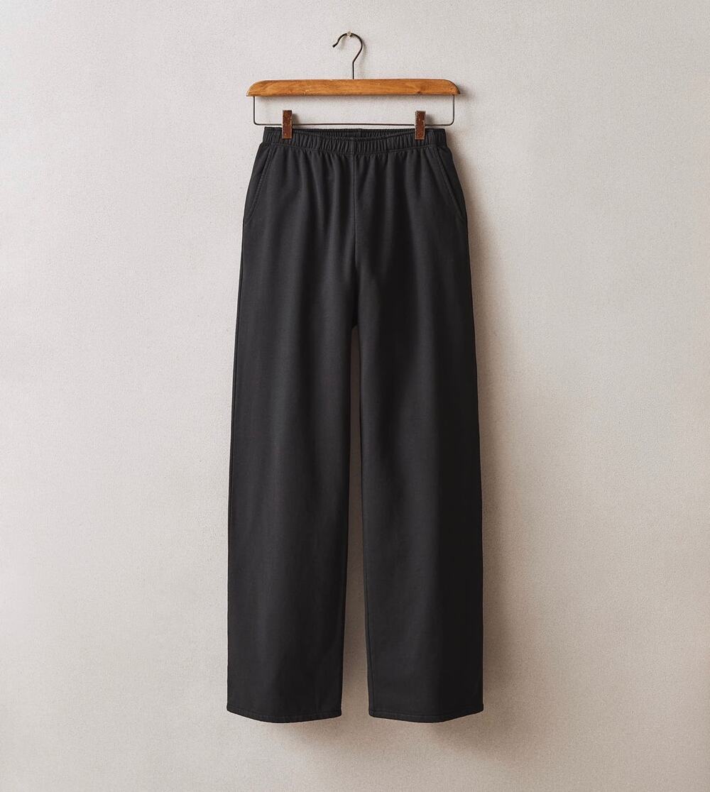 American Giant Women's Modal Fleece Straight Pant Black Size Medium NWOT